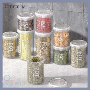 [Cumarba] Kitchen Grains Sealed Container Transparent Snack Storage Container Anti-Moisture Cereals And Grains Sealed Storage Barrel Box