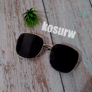Kacamata Pria/Wanita-Fashion-Retro Vintage Segiempat Metal-Sunglasses-Korea