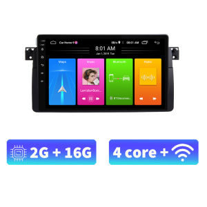 Acodo Android 12 9inch Car Radio for BMW E46 M3 X5 1998-2006 Multimedia Video Player 2 Din GPS Navigation Carplay DVD Head Unit Audio Stereo Carplay Auto WiFi BT FM Stereo Car Radio Autoradio