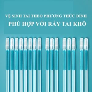 Dụng Cụ Lấy Ráy Tai Dính Tái Sử Dụng – Hộp 24 Cây – Đầu Keo Mềm An Toàn Không Đau Lấy Ráy Hiệu Quả