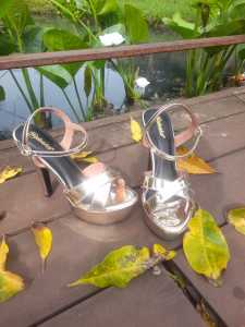 Maleeka high heels 13cm tali silang glossy premium