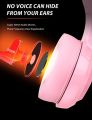 ZIUMIER Z66 Pink Gaming Headset for PS4, PS5, Xbox One, PC, Wired Over-Ear Headphone with Noise Isolation Microphone, LED RGB Light,Surround Sound. 