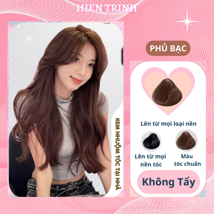 Thuốc Nhuộm Tóc màu phủ bạc khói cần nâng tone, tẩy tóc | Thuốc nhuộm ...