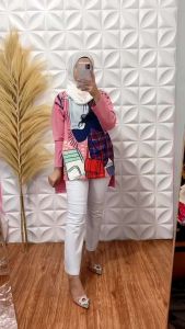 Baju Kaos Wanita Dewasa Oversize / Baju Kaos Wanita Viral Tangan Panjang