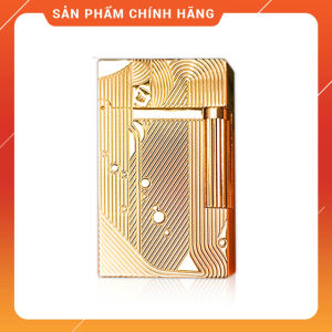 Hộp Quẹt Bật Lửa Dupont D-2011V Kiểu Dáng Độc Lạ Họa Tiết Hoàng Gia - Dùng Gas Đá Cao Cấp