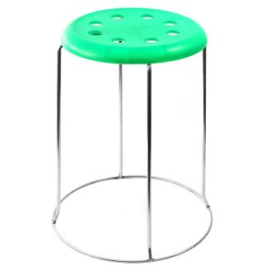 Kursi Cafe Bulat Besi Bar Bangku Warung Oreo Susun Stainless Steel Chair Deva