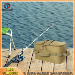 Winnereco Camping Storage Bags Multifunctional Gas Stove Canister Pot Carry Bags 600D Oxford Pouch Storage Bag for Hiking Camping