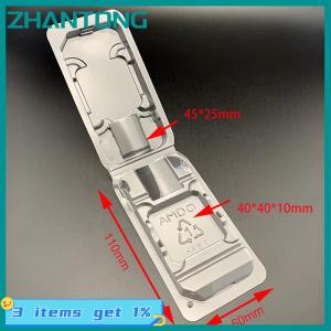 ZHANTONG 10pcs CPU clamshell TRAY BOX AMD Case Holder Protection สำหรับ AMD AM2 AM3 FM1 FM2