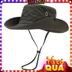Nón Vải Camping Nam Nữ Chống Nắng Có Dây Chống Gió - 100style