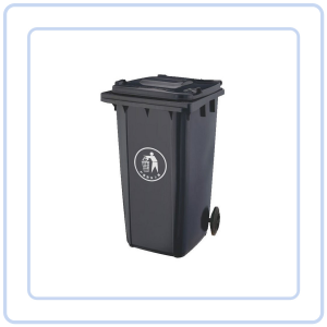【COZYCASA】Large Outdoor Trash Bin with Wheels/100L120L Dustbin for Waste Sorting