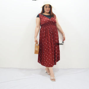 Balicihui Long Dress Yennifer Long Dress Jumbo Big Size Plus Size Long Dress Wanita