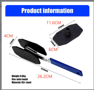 👍【ApeaxFortis】Ratchet Brake Caliper Press Tool 40-70mm Brake Piston Spreader Wrench Blue Handle 45# Steel Car Disc Brake Pad Replacement Auto Repair Tool