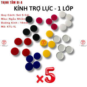 Set 5 Kính Trợ Lực Đầu Cơ Bida - Đầu Tẩy Bi-a Bảo Vệ Phíp Bóng Bida Chọn Màu [ Set 5 Kính Trợ Lực ]