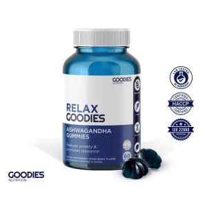 GOODIES NUTRITION Ashwagandha Gummies – 1 bottle (60) – For Mood Improvement & Anxiety Reduction