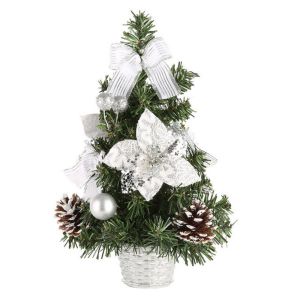 MODERNLUX 20cm Cây thông Noel Mini 4 màu Cây thông Noel nhân tạo. Đồ thủ công tự làm cho trẻ em.
