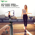 TNW S30 Four Corners Selfie Stick Tripod with Bluetooth Remote 360°Rotation with fill light Compatible IOS/Android/GoPro for Video Vlogging. 