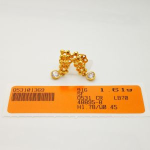 Yon Hing Subang Skru Design Indian 1.61g Emas 916