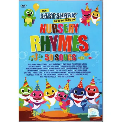 Children Song DVD Baby Shark Nursery Rhymes 50 Songs