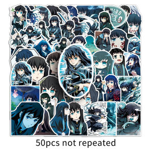 50PCS Muichiro Tokito Sticker Anime Characters Around Diy Childrens Gift Decoration Laptop Desk Glass Cabinet Computer Helmet Stickers