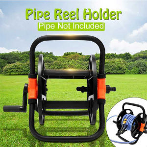 Garden Hose Reel Cart Water Pipe Storage Rack Hose Bracket Pipe Organizer Rack Portable Holder Water Pipe Water Hose Reel Winding Tool Stainless Steel Garden Hose Holder For Outside Hose Storage Stand Reel Cart