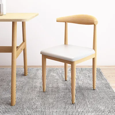XUXU Imitation Solid Wood Dining Table Made Of Iron Meja Belajar Living Room Kitchen Coffee Table Meja Makan Modern Style Iron Leg Table Kerusi 餐桌
