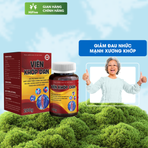 Viên Khớp Đan hỗ trợ giảm triệu chứng thoái hoá xương khớp đau mỏi vai gáy hộp 200g