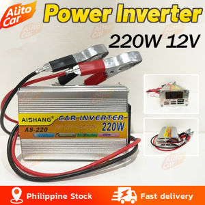 Power Inverter DC 12V to AC 220V Fully automatic solar current conversion Modified Sine Wave Inverter High Frequency 220W/1000W with 2.4A Dual USB Port as A Emergency Equipment for Car Travel Fishing Outdoor