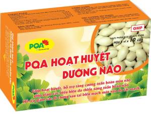 PQA HOẠT HUYẾT DƯỠNG NÃO dùng cho người hay bị hoa mắt chóng mặt ù tai mất ngủ hay quên  rối loạn tiền đình thiếu máu não