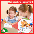[SG Stock] Reusable Flash Cards Magic Water Colouring Card With Pen Preschool Educational Toy Birthday Gift. 