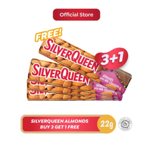 [BUY 3 GET 1 FREE] SilverQueen Cokelat Almond 22 g