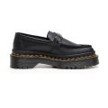 รองเท้าโลฟเฟอร์ผู้ชายแถบสีเหลืองคู่ Dr. Martens แผ่นเหล็กป้ายชื่อรองเท้าคู่รุ่นรองเท้าชายหญิง. 
