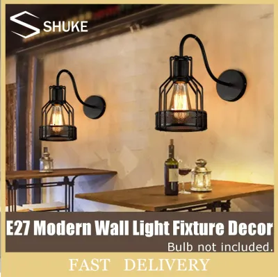 E27 Industrial Wall Lamp Indoor Home Bedroom Bar Chandelier Decorative Lamp