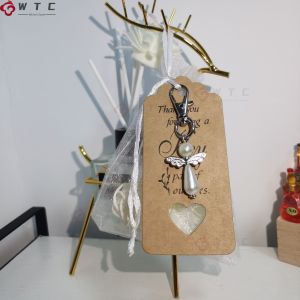 Angel Keychains Guardian Angel for Christening Baby Shower Thank You Gift Wedding Favors Birthday Giveaway 20/50Pcs