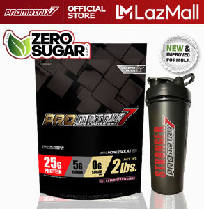 Promatrix7 whey protein blend 2lbs Strawberry with Shaker