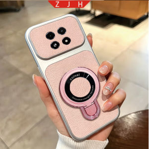 Suitable For Realme 13 Pro Plus Leather Phone Case Folding Bracket Shockproof Casing With U Magnetic Suction