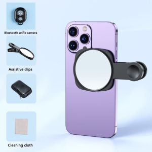 Portable Smartphone Selfie Mirror For Clearer Images Clip-On Type Can Be Used With All Mobile Phones Pigfly