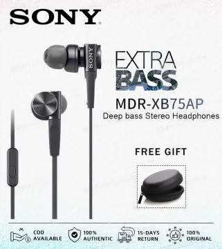 未開封【SONY】MDR-XB75AP型 有線イヤホン EXTRA せこく BASS 黒
