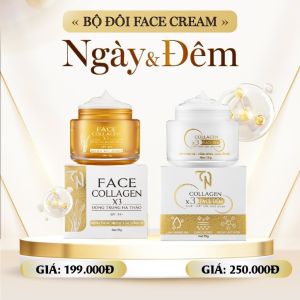 COMBO KEM FACE NGÀY + KEM FACE ĐÊM COMBO NGÀY( FACE NGÀY CHỐNG NẮNG TN SERUM COLLGAEN)