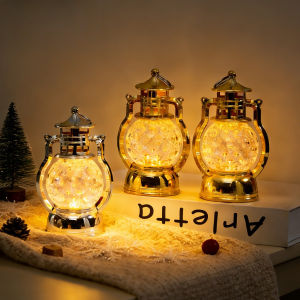 LED Desk Lamp Small Storm Lantern Vintage Oil Lamp Bedroom Nightstand Bar Bistro Night Light
