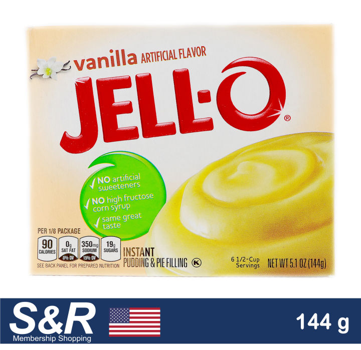 Jell-O Vanilla Instant Pudding & Pie Filling Mix 144g | Lazada PH