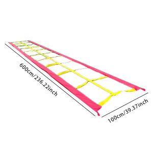 Kids Agility Ladder Hopscotch Game Sensory Integration Training Climbing Net Outdoor Sport Toy Kindergarten PE Equipment Parent Child Interaction