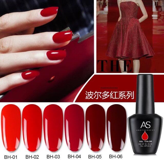 สีเจล As 15ml.โทนส้ม-แดง BH 01-06 | Lazada.co.th