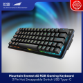 Mountain Everest 60 RGB Gaming Keyboard 3 Pin Hot Swappable Switch Durable PBT Double Shot Keycaps USB Type-C. 