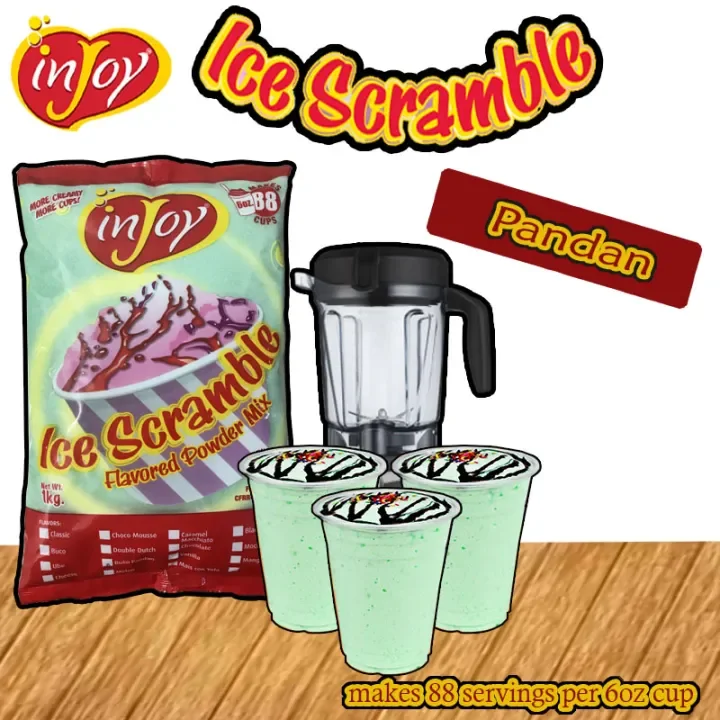 Injoy Ice Scramble Buko Pandan Flavor 1kg