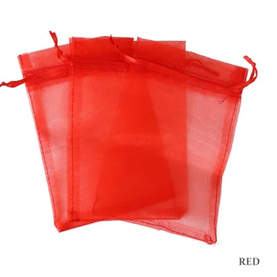 ManilaGo 50Pcs Organza Gift Bag Mesh Drawstring Pouch For Wedding Candy Jewlery Package Gift Pouch