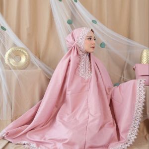 Mukena Amira Nadila dewasa Exclusive Katun Premium Free Tasbih+Tas