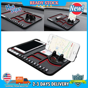 Car Dashboard Anti Slip Mat Sticky Pad GPS Mobile Phone Holder Stand Parking Phone Number Plate Car Accessories Decor