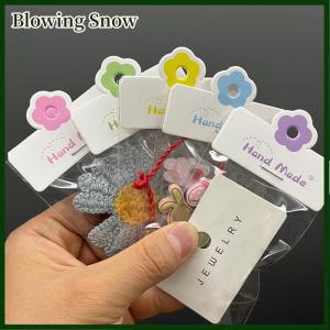 Blowing 100pcs Lot Foldable Packaging Paper Cards Colorful Flowers Cards For Handmade Jewelry Retail Hang Tag Flowers Display Cardboard