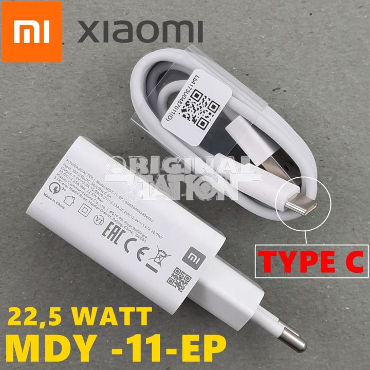 Xiaomi Pengisian Cepat Fast Charger 22,5 Watt MDY-11-EP Original
