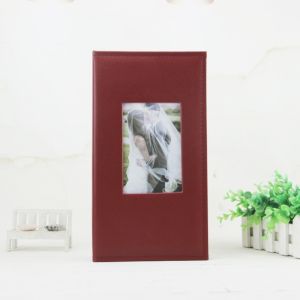MARBLEX PU Leather Cover Photo Album Large Capacity Black Inner Page Picture Storage Album Sturdy Binding 4R 6 Inch 300 Pockets Family Photo Organizer Family Memory Collection